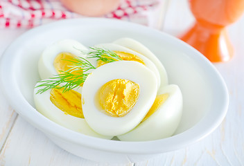 Image showing boiled eggs