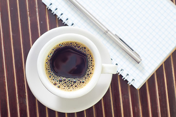 Image showing coffee and note