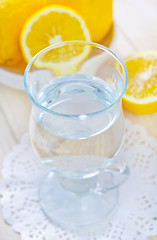 Image showing water with lemons