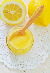 Image showing honey and lemons