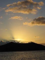 Image showing Sunset at St. Barths