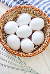 Image showing raw eggs