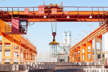 Image showing Modern factory formwork construction site