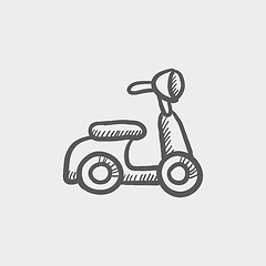 Image showing Scooter sketch icon