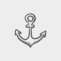 Image showing Anchor sketch icon