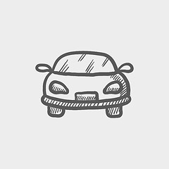 Image showing Sports car sketch icon