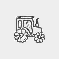 Image showing Offroad car sketch icon