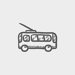 Image showing Bus sketch icon