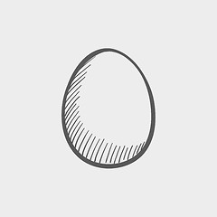 Image showing Egg sketch icon