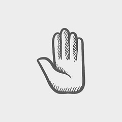 Image showing Hand sketch icon