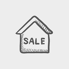 Image showing Sale sign sketch icon