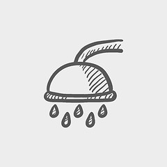 Image showing Shower sketch icon