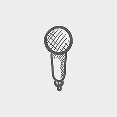 Image showing New microphone sketch icon