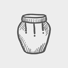 Image showing Percussion instrument sketch icon