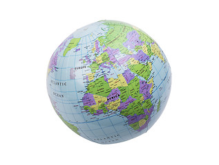 Image showing Inflatable globe isolated