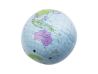 Image showing Inflatable globe isolated