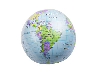 Image showing Inflatable globe isolated