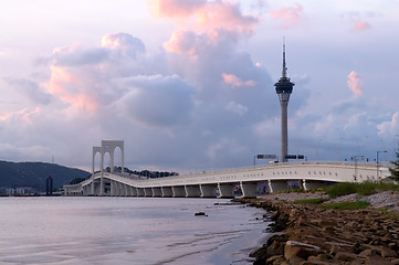 Image showing Bridge and tower