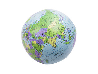 Image showing Inflatable globe isolated