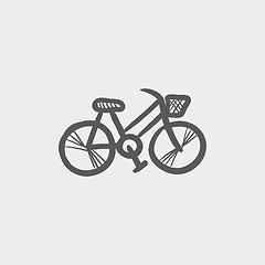 Image showing Bicycle sketch icon