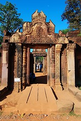 Image showing Entrance gopura of Banteay Sreiz, Cambodia