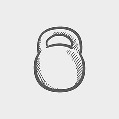 Image showing Kettlebell sketch icon