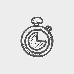 Image showing Stopwatch sketch icon