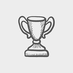 Image showing Trophy sketch icon