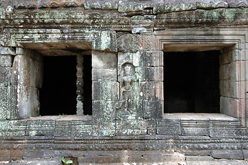 Image showing Windows of mandapa, Cambodia