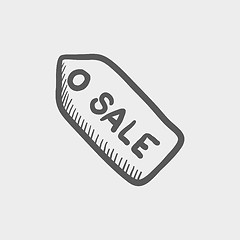 Image showing Sale tag sketch icon