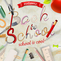 Image showing Back to school background. EPS 1