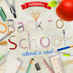 Image showing Back to school background. EPS 1