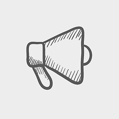 Image showing Megaphone sketch icon