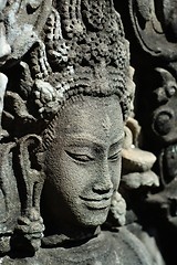 Image showing Sculptured apsara, Siem Reap, Cambodia
