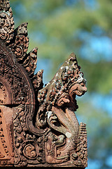 Image showing Statue of mandapa at Banteay Sreiz, Cambodia