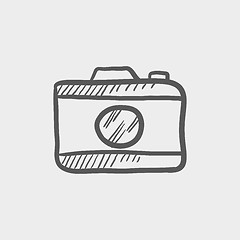 Image showing Camera sketch icon