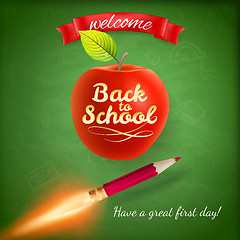 Image showing Back to school background. EPS 10