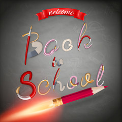 Image showing Back to school background. EPS 10