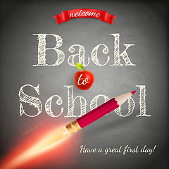 Image showing Back to school background. EPS 10