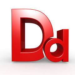 Image showing Upper and lower case D together