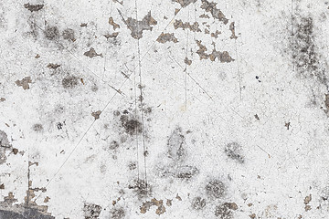 Image showing Grungy White Concrete Wall Background