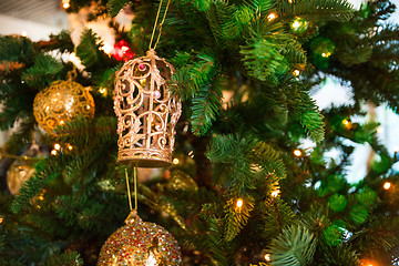 Image showing Christmas tree closeup