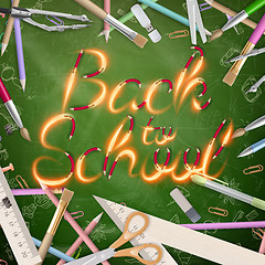 Image showing Back to school background. EPS 10