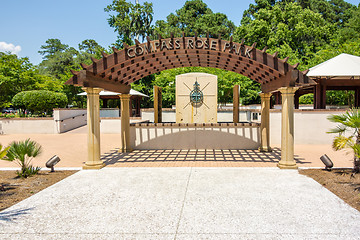 Image showing compass rose park in hilton head georgia