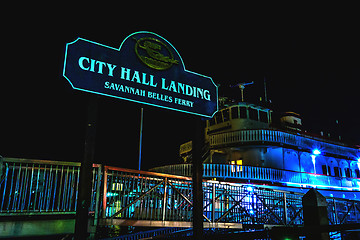 Image showing savannah georgia waterfront and street scenes 