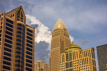 Image showing charlotte north carolina city skyline from bbt ballpark