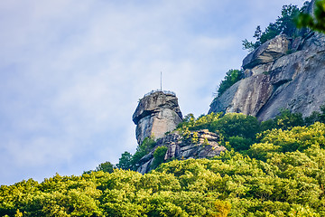 Image showing chimney rock park and lake lure scenery