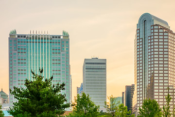 Image showing modern architecture office buildings and hotels