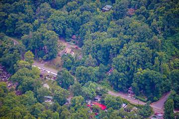 Image showing chimney rock park and lake lure scenery