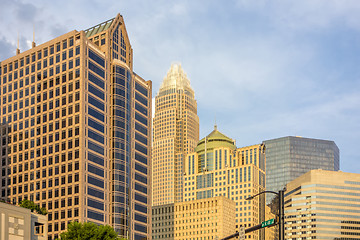 Image showing charlotte north carolina city skyline from bbt ballpark